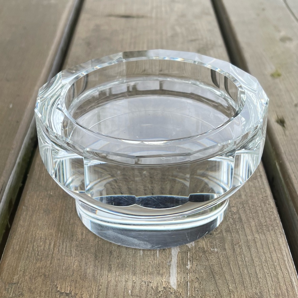 Oleg Cassini Crystal Candle Holder